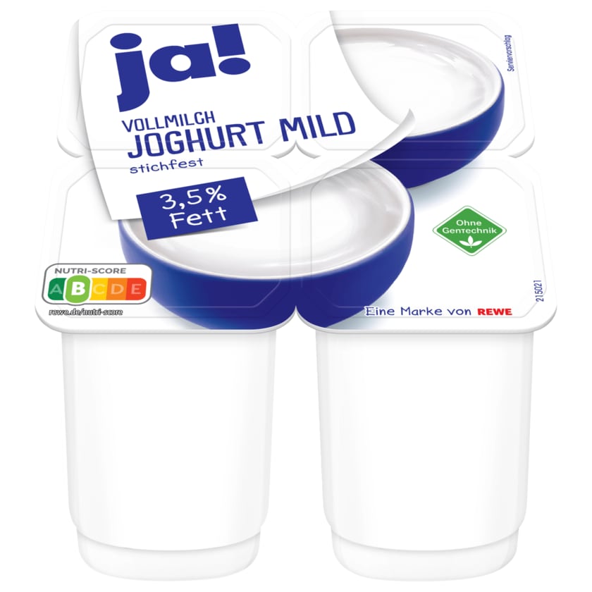 ja! Vollmilch-Joghurt 4x150g